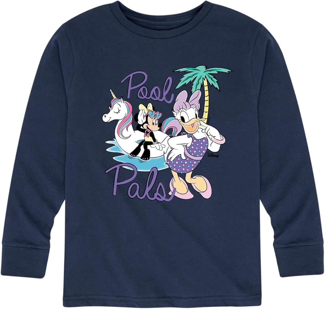 Disney Mickey & Friends - Pool Pals - Toddler and Youth Long Sleeve Graphic T-Shirt