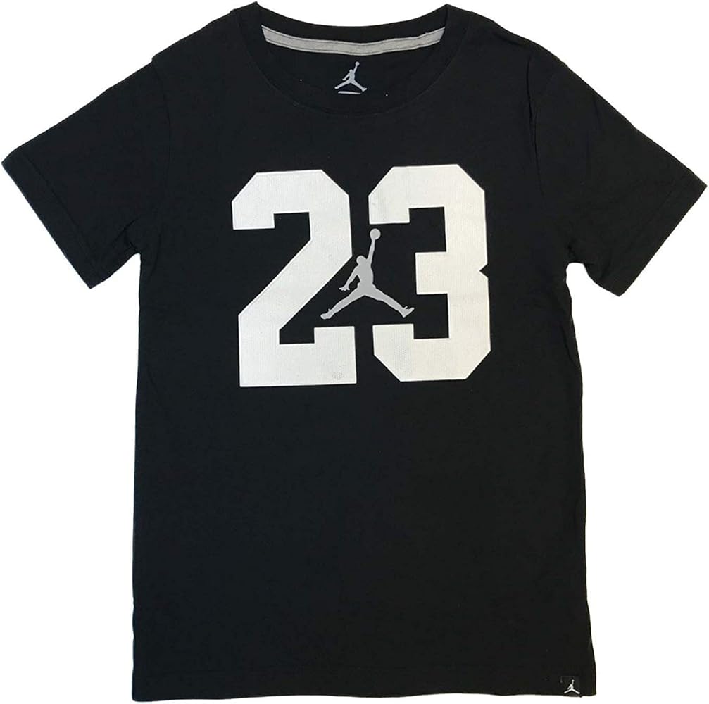 Nike Air Jordan Jumpman Big Boys 23 Jumpman T Shirt (Small, Black)