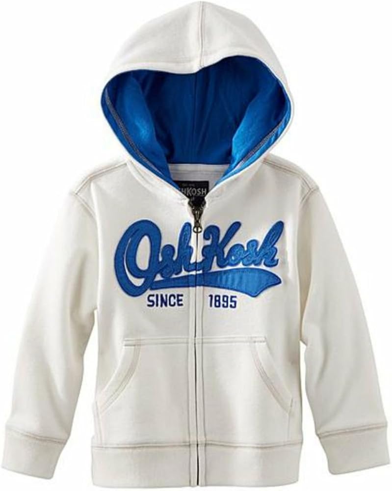 OshKosh B'Gosh Toddler/Little Boys Heritage Hoodie (5, White)