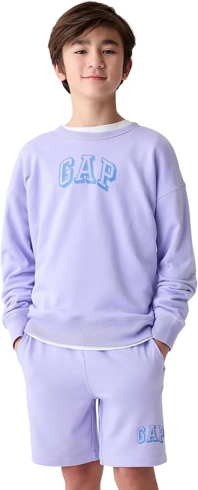 GAP Boys and Girls' Kids Logo Crew Neck Sweatshirt