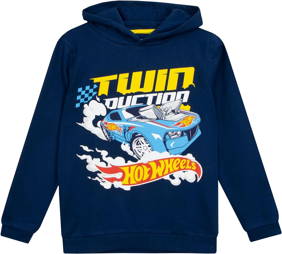 Hot Wheels Hoodie | Race Car Boys Hoodie | 100% Cotton Hoodies for Boys | Sizes 4-14