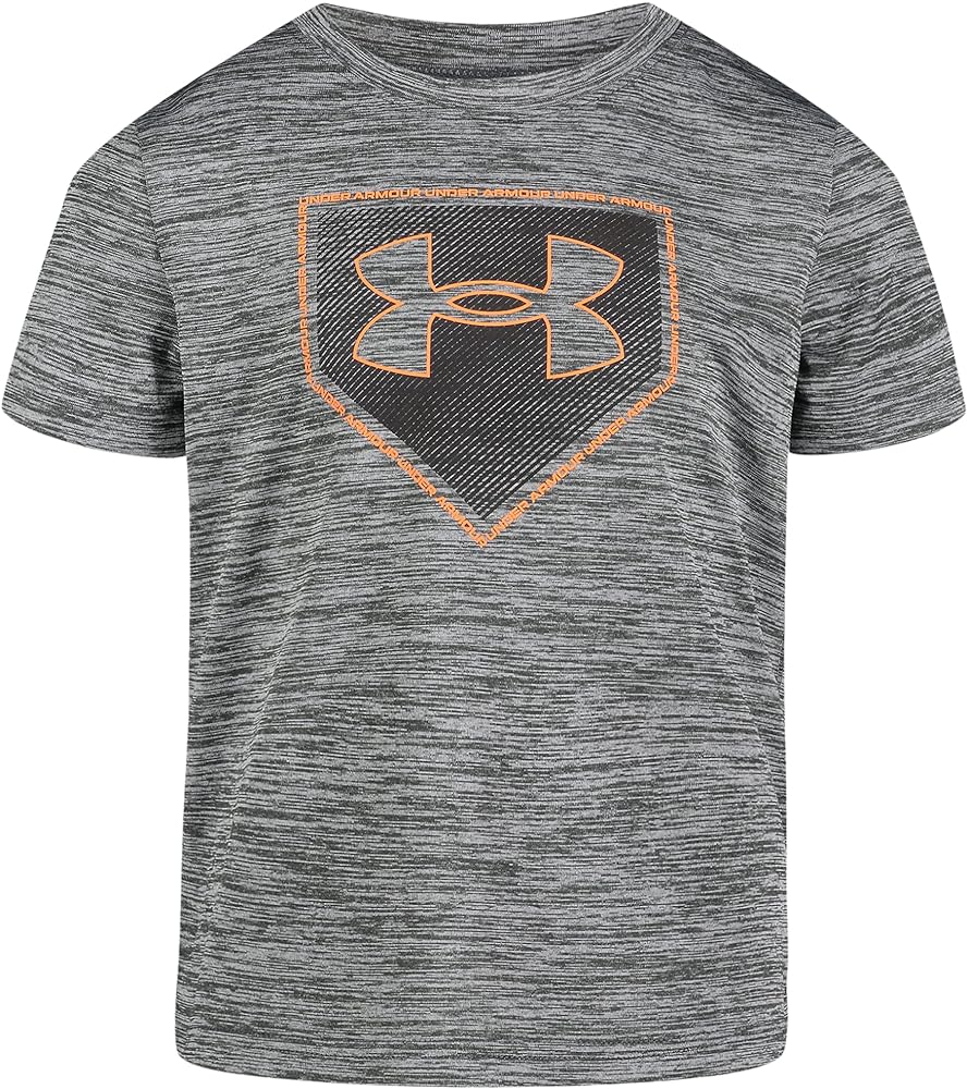 Under Armour Boys' Classic Core Logo T-Shirt, Wordmark Print & Baseball Designs, Crew Neck