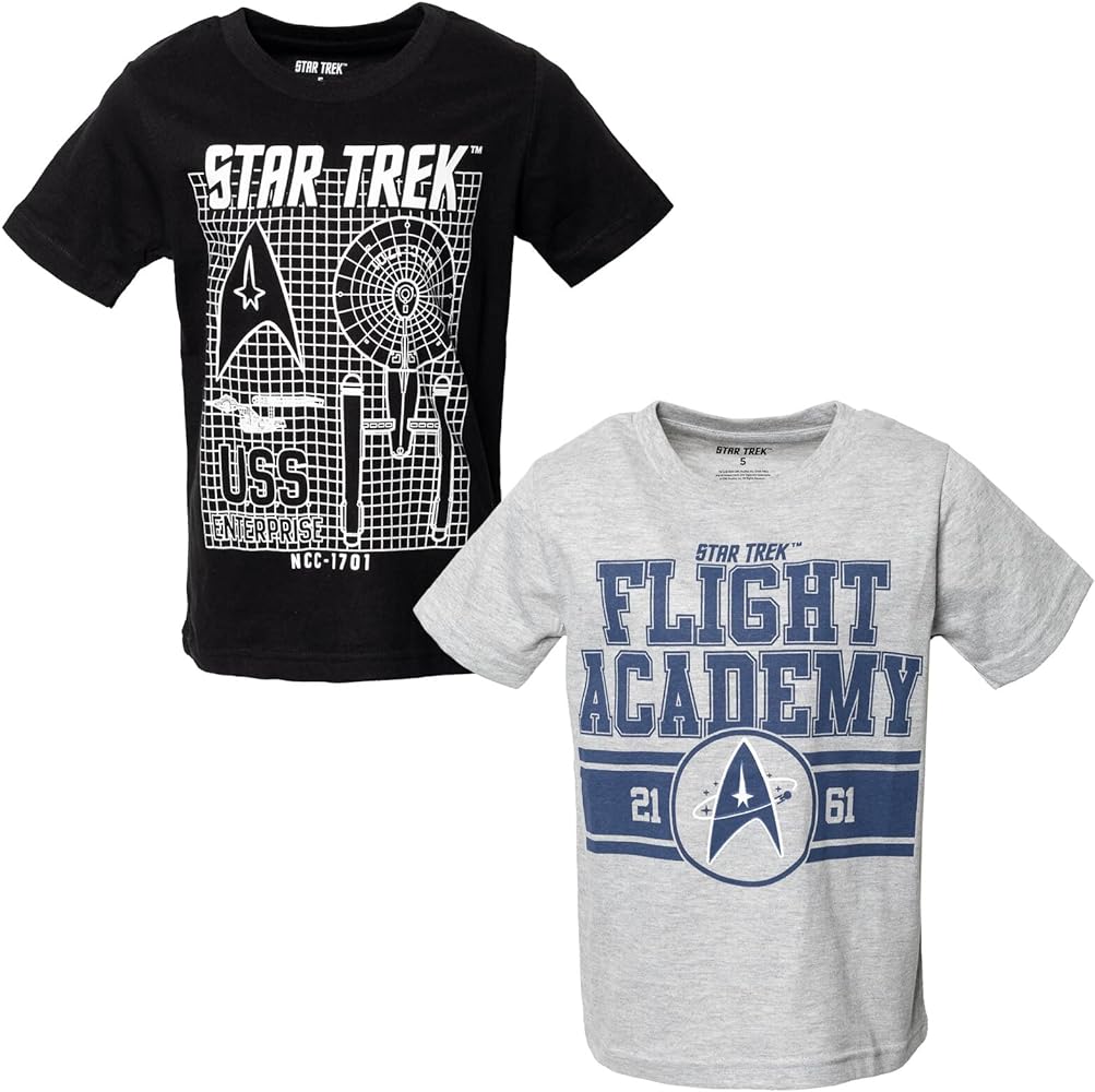 Star Trek 2 Pack T-Shirts Little Kid to Adult