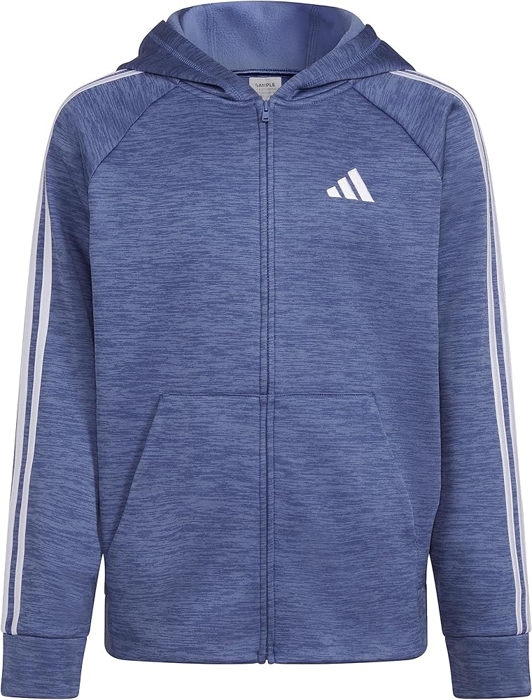 adidas Boys' Zip Front Indicator Hooded Jacket