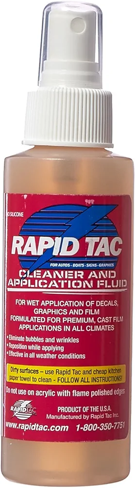 Application Fluid for Vinyl Wraps Decals Stickers 4oz Sprayer