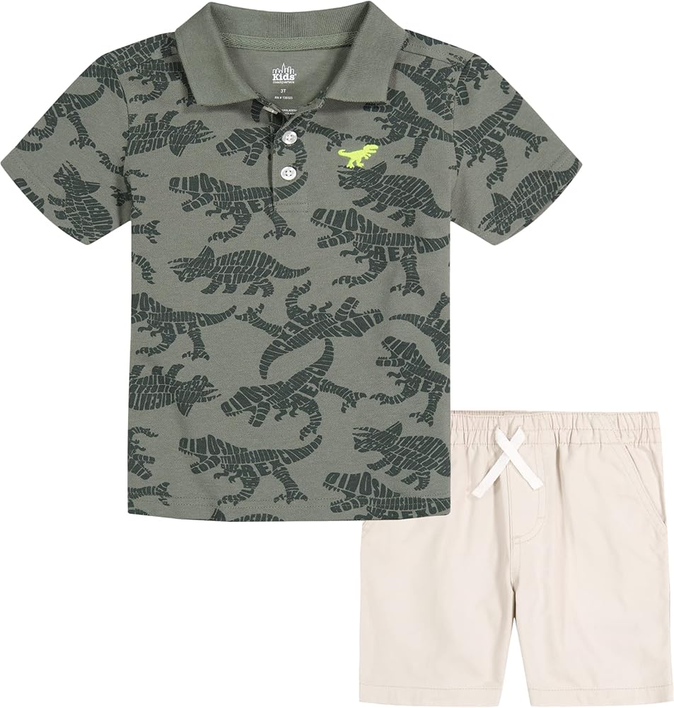 Kids Headquarters boys 2 Pieces Polo Short Set