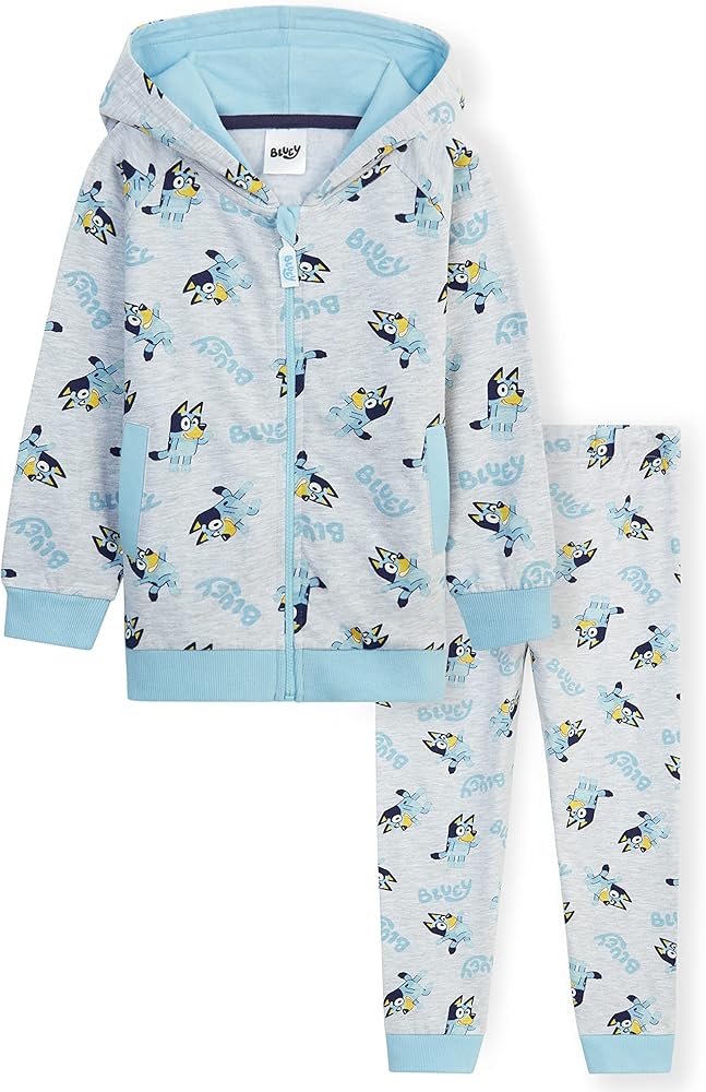 Bluey Boys Sweatsuit for Kids and Toddlers, 2 Piece Set Comfy Loungewear Kids Sweatsuit - Kids Gifts