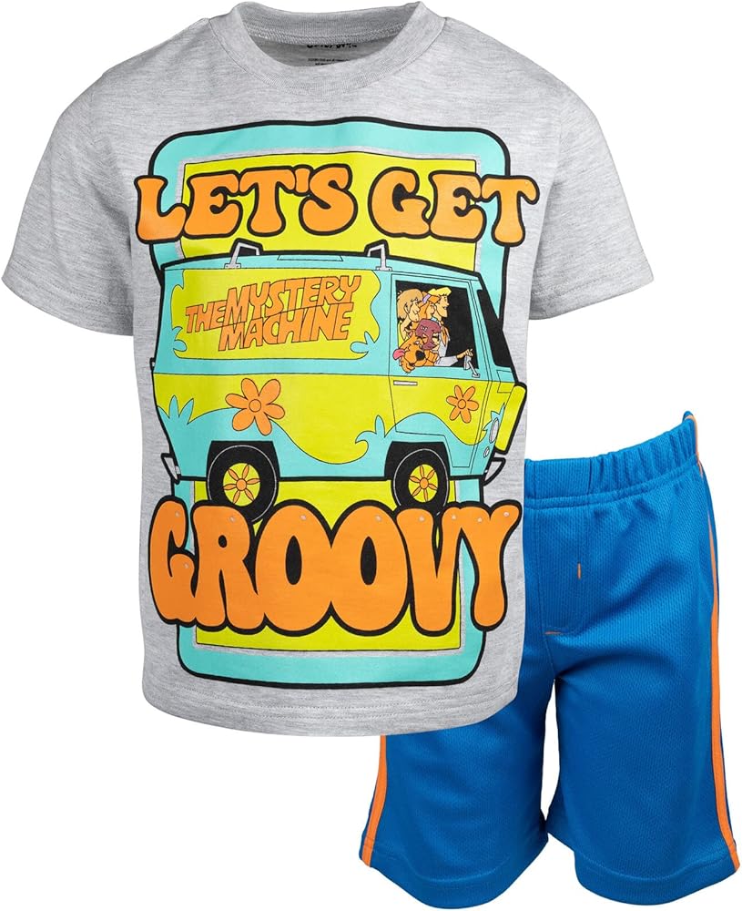 Scooby-Doo Graphic T-Shirt & Mesh Shorts Set