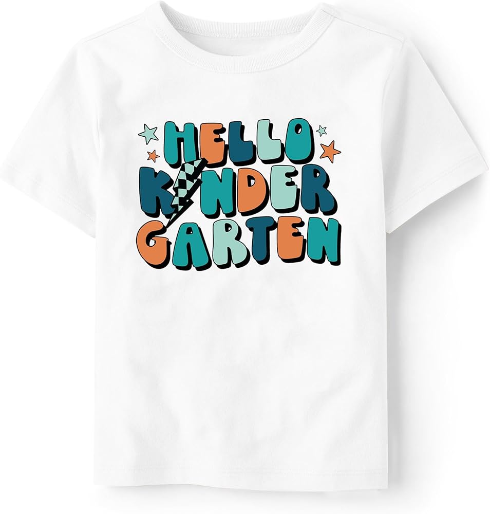 Hello Kindergarten Toddler Shirt in My Kindergarten Era T-Shirt Boys Girls Back to School Short Sleeve Tops