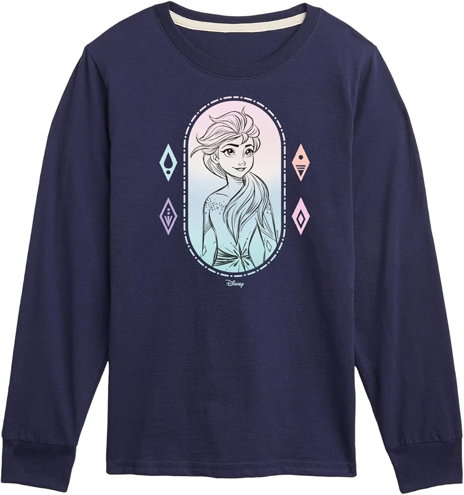 Disney Frozen 2 - Elsa Portrait - Toddler and Youth Long Sleeve Graphic T-Shirt