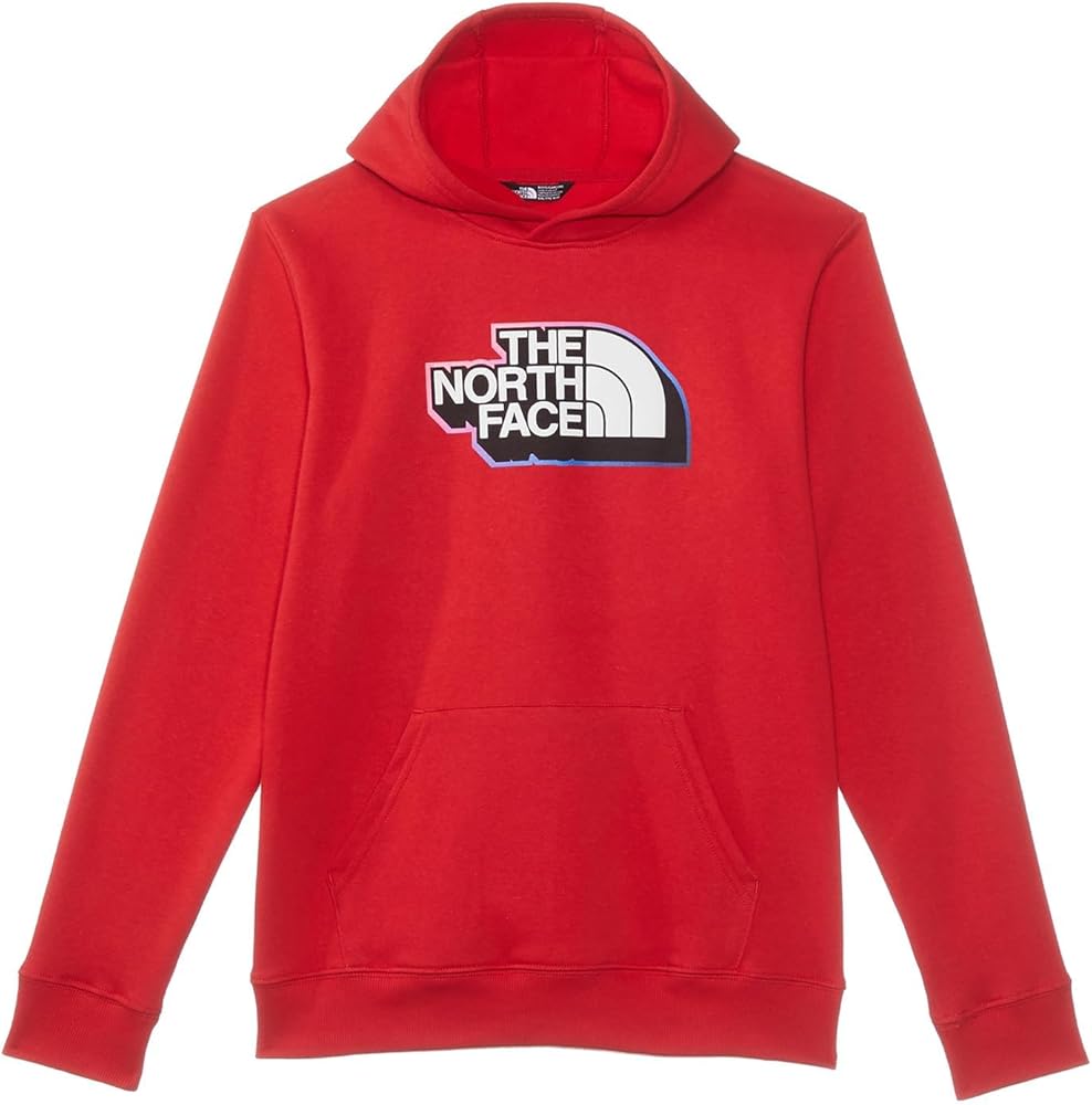 THE NORTH FACE Boys' Camp Fleece Pullover Hoodie, TNF Red, Medium