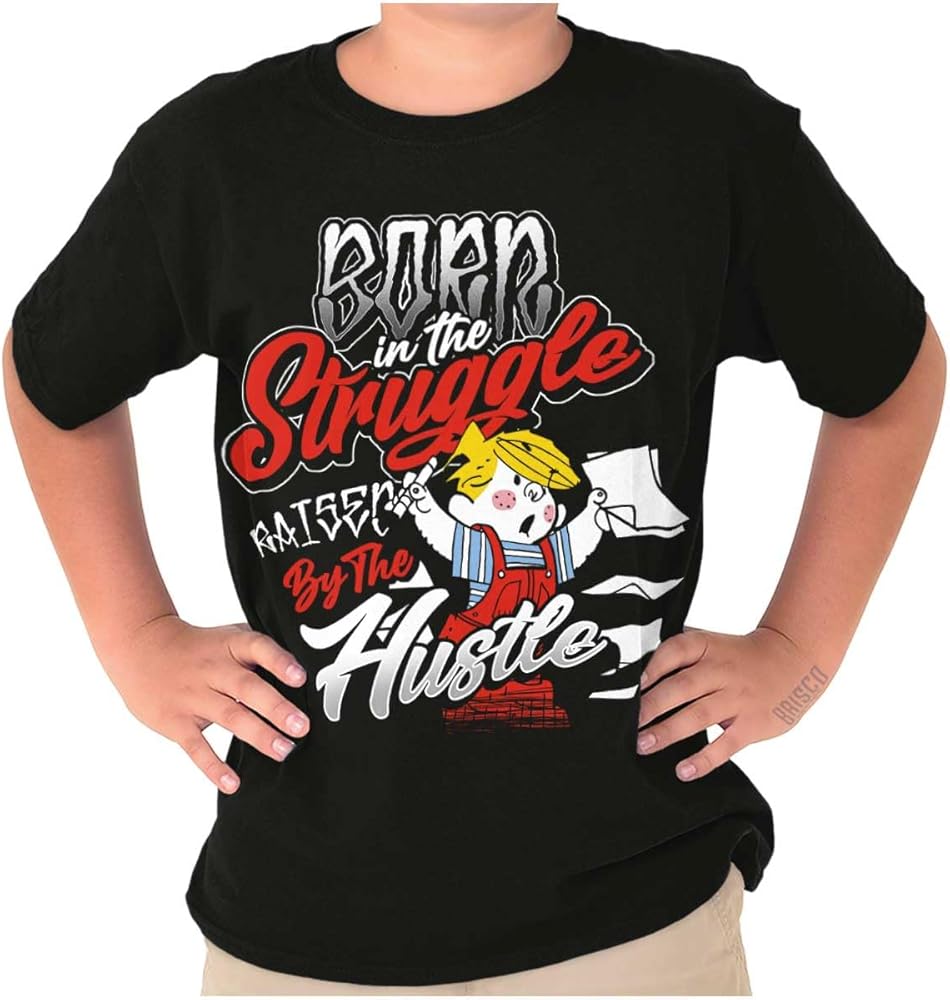 Dennis The Menace Struggle and Hustle Boys Kids T Shirt Tees Tops