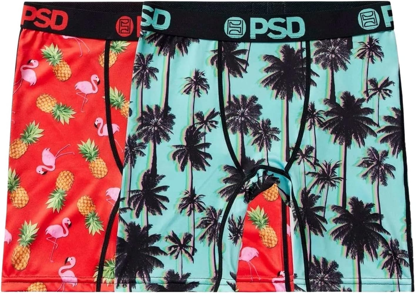 PSD Youth Boy's Tropical Print Boxer Briefs - Breathable and Supportive Kids Underwear with Moisture-Wicking Fabric