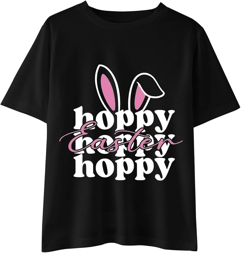 Easter Day Prints Shirts Toddler Girl Boys Short Sleeve Bunny T Shirt Kids Girls Tee Tops 3 Shirt