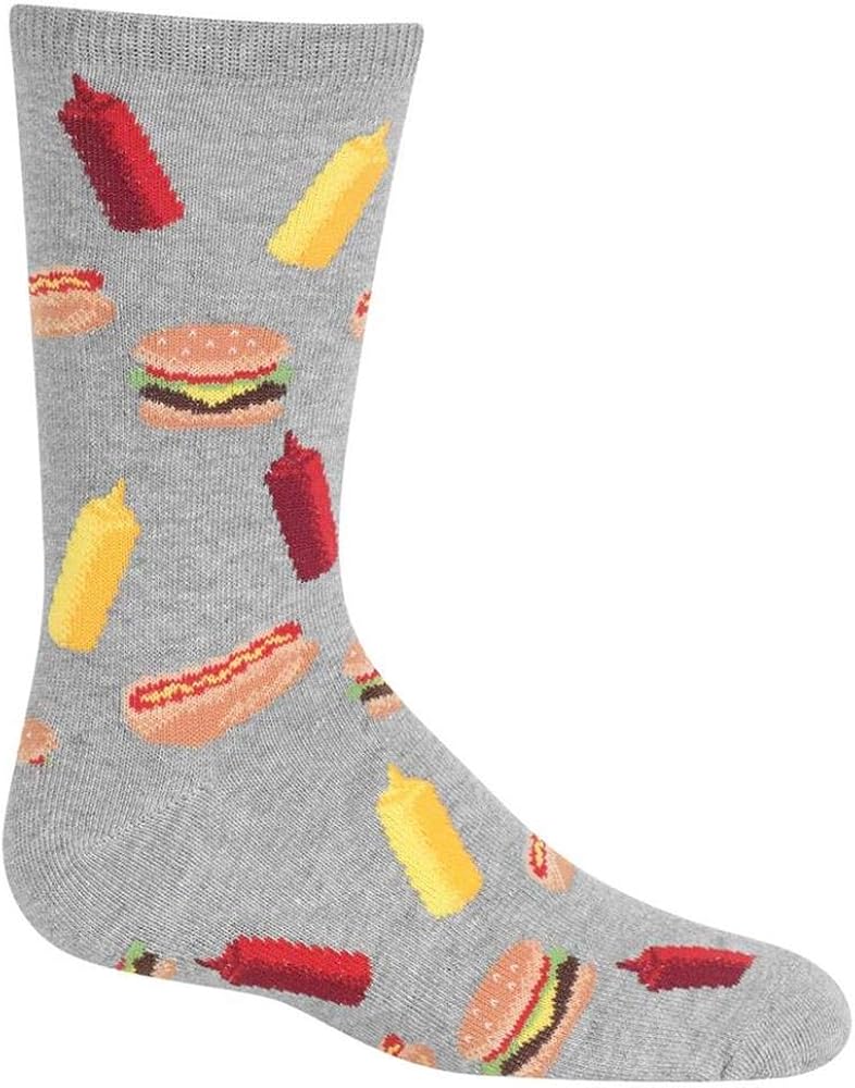 Hot Sox Kids' Fun Food & Drink Crew Socks-1 Pair Pack-Cool & Cute Boys & Girls Gifts