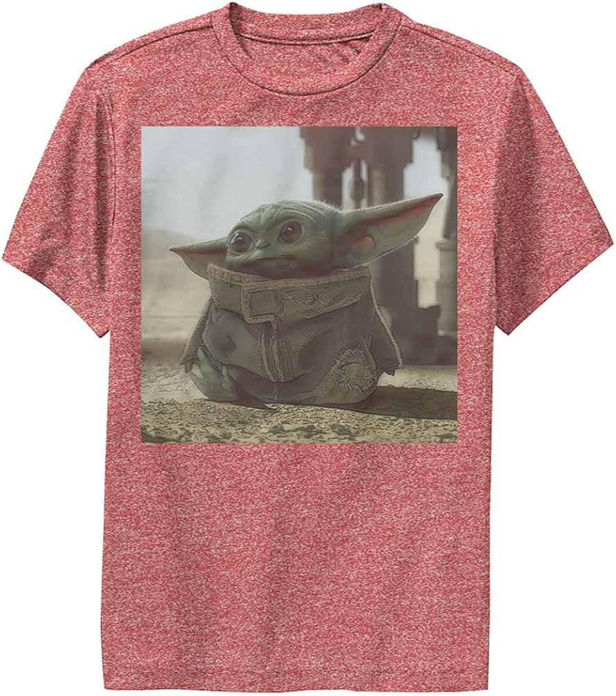 STAR WARS Mandalorian Tiny Green Boys Short Sleeve Tee Shirt