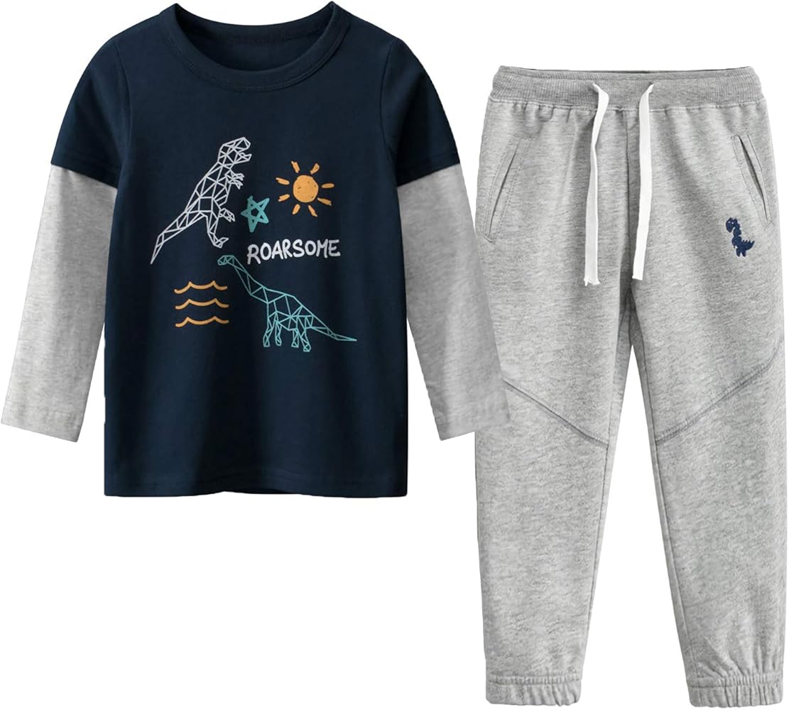 Boys 2 Pieces Set Boys Cotton Clothing Set,7-8Y