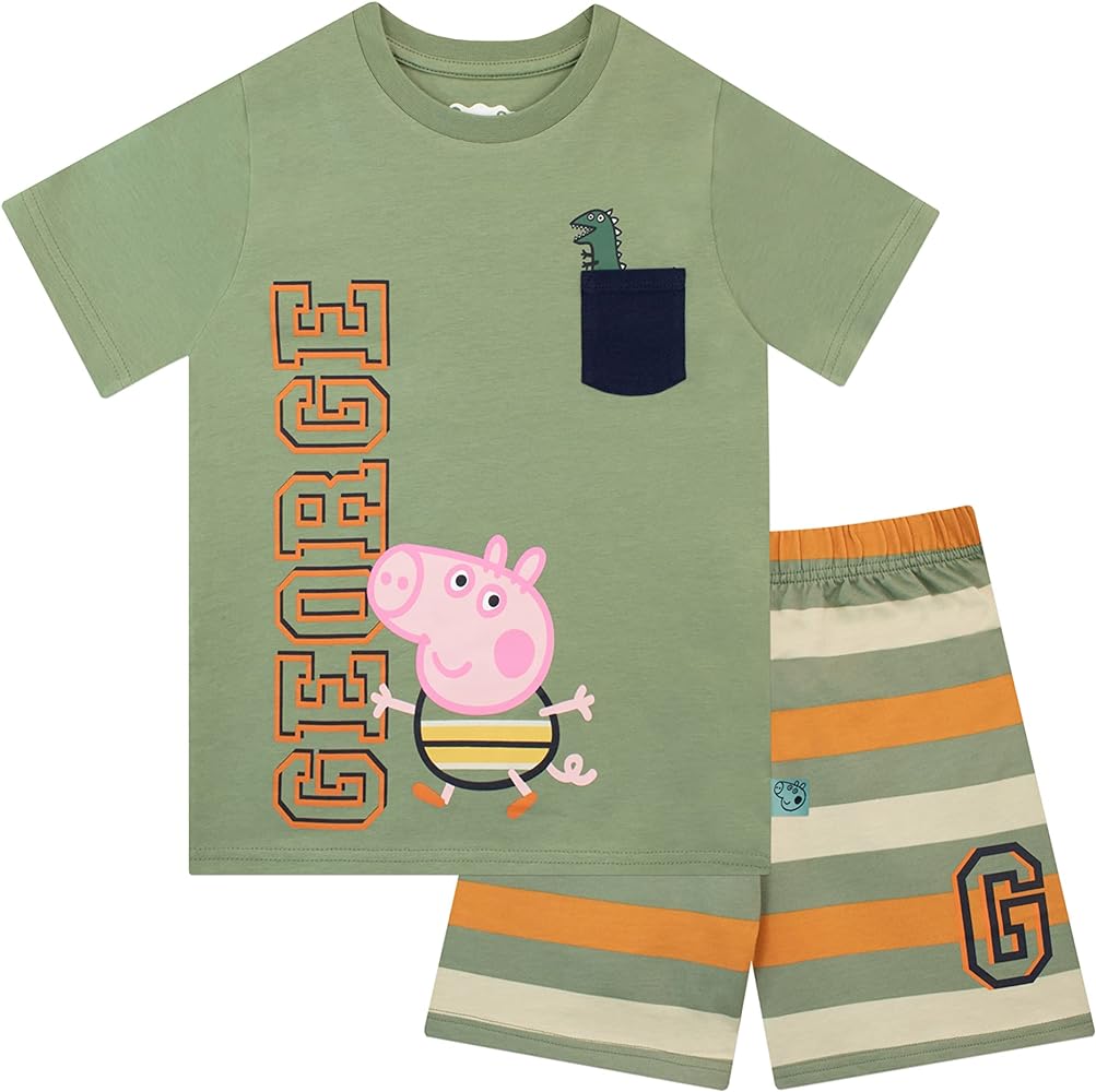 Peppa Pig Boys George Pig T-Shirt and Shorts Set