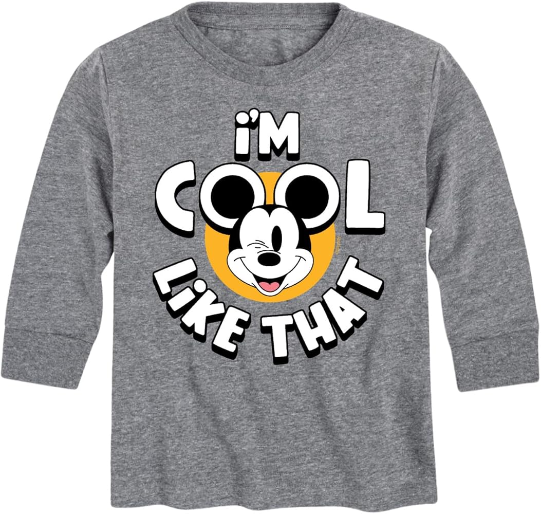 Disney Mickey & Friends - I'm Cool Like That - Youth Long Sleeve Graphic T-Shirt