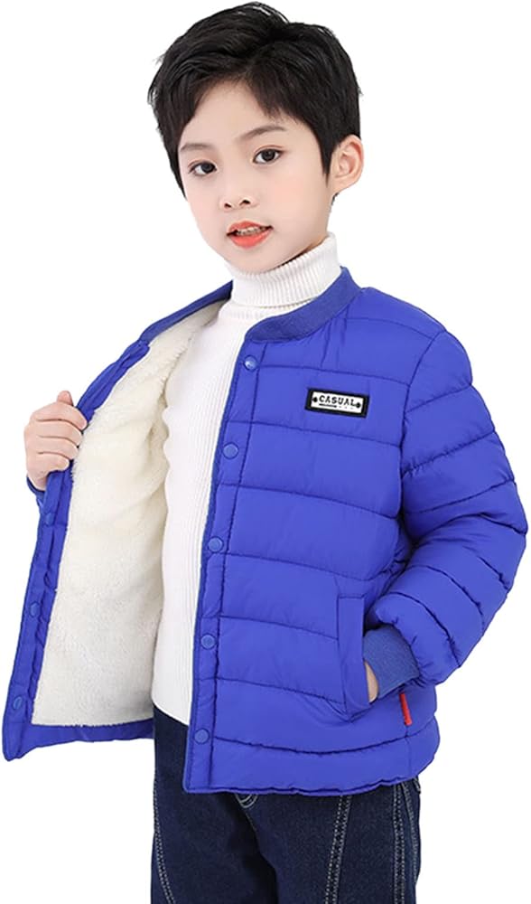 Boys Coats Size 8 Baby Boys Girls Embroidered Long Sleeve Wadded Thickening Type Winter Coats Light Weight