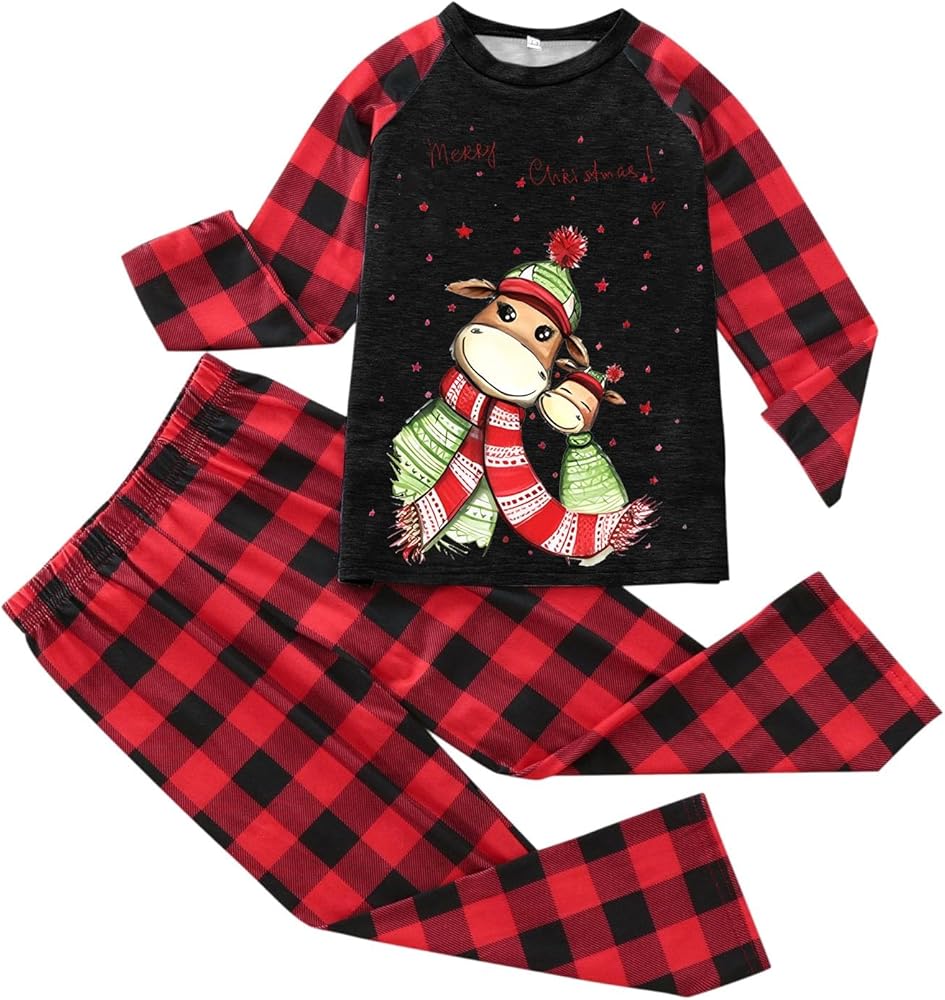 Pajama Gram Family Pajamas Matching Set Christmas Pajamas Fit Family Pajama Set Long Sleeve T Matching Pajamas