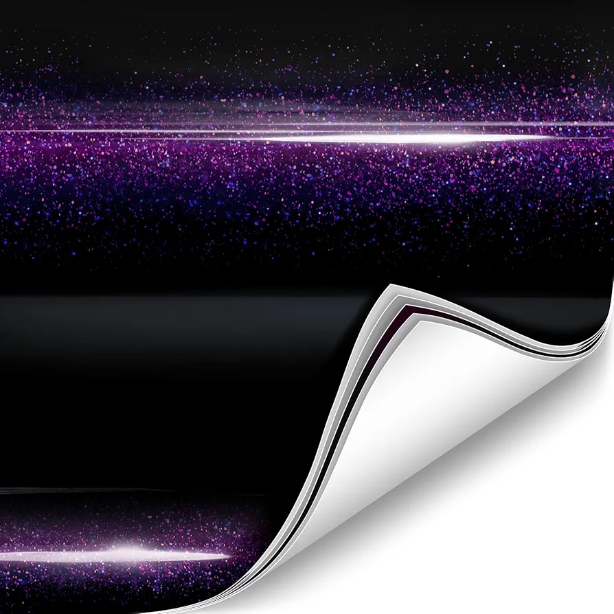 ColorFusion by VViViD, Gloss Cosmic Purple Dry Apply PPF Vinyl Car Wrap Roll 1.3ft x 5ft