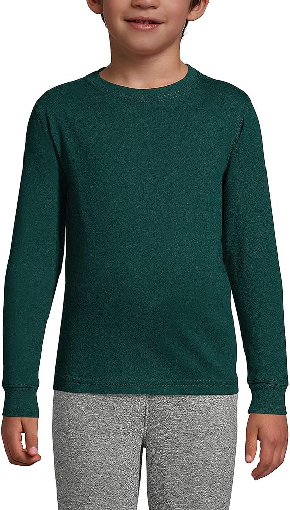 Lands' End School Uniform Boys Long Sleeve Essential T-Shirt