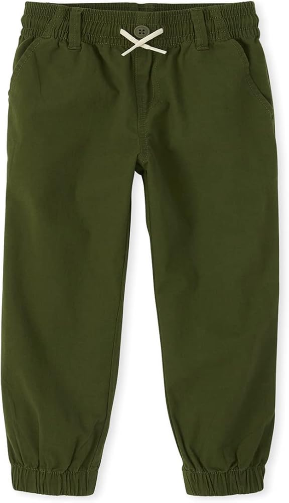 The Children's Place Boys' Woven Stretch Pull on Jogger Pants