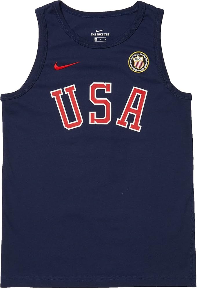 Nike Boy's Sportswear Toyko Olympics 2020 Tank Top (Little Kids/Big Kids) Obsidian XL (18-20 Big Kid)