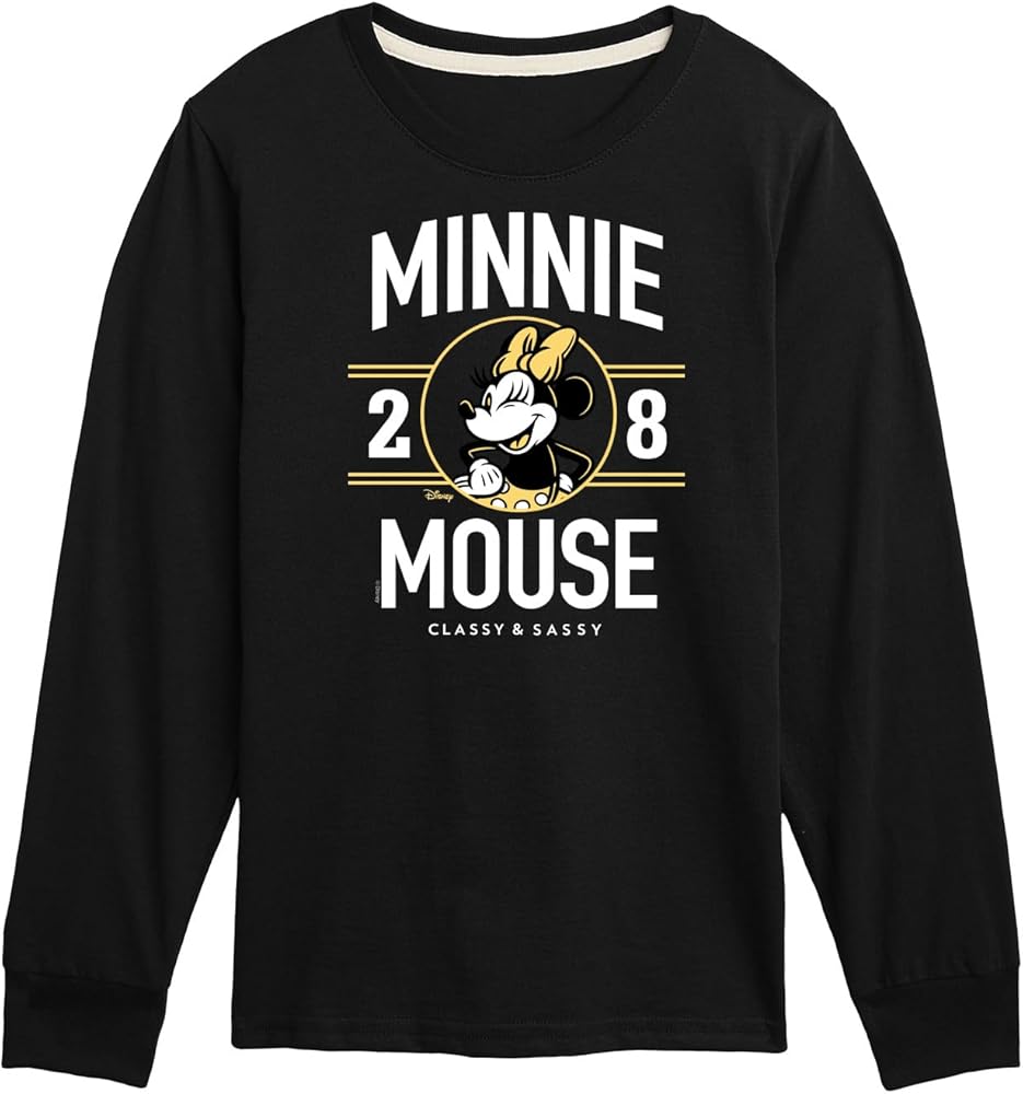 Disney Minnie Mouse - 1928 Classy & Sassy - Youth Long Sleeve Graphic T-Shirt