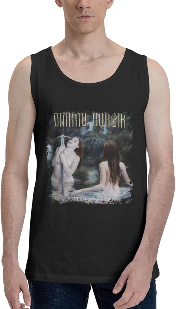 Dimmu Borgir Band Tank Top T Shirt Boy's Summer Sleeveles Tee Fashion Exercise Vest Black