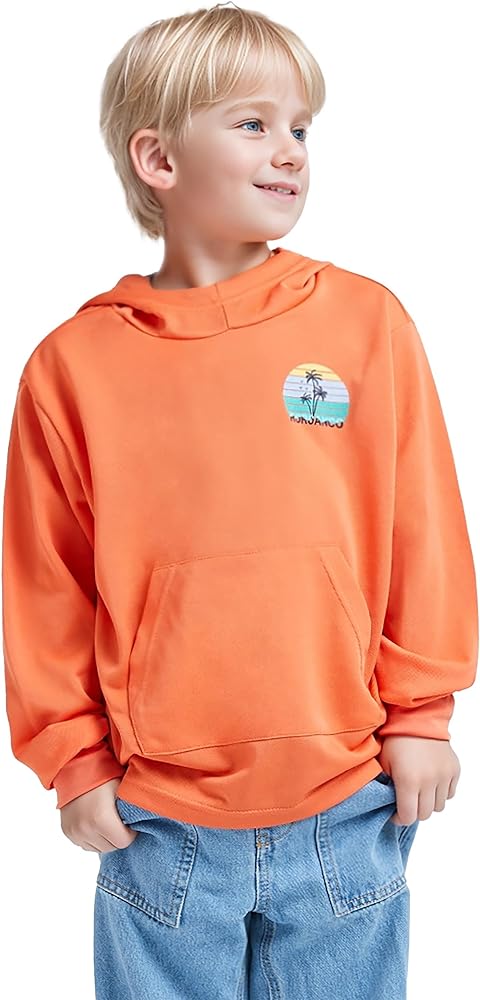 Premium Made in Korea Kids Sun Protection Hoodie UPF50+Boys Girls Lightweight Long Sleeve Cool Sun Hoodies(4-7years)