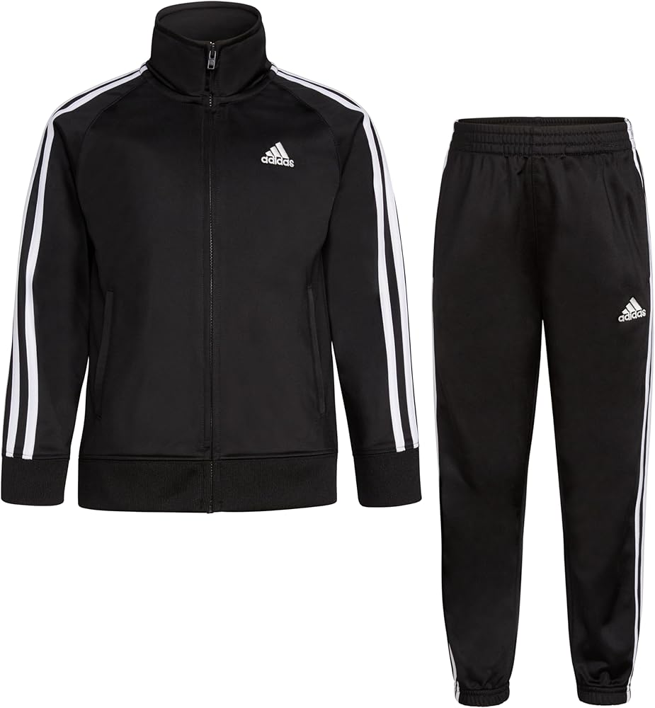 adidas boys Tricot Tracksuit Jacket Jogger Pant Set