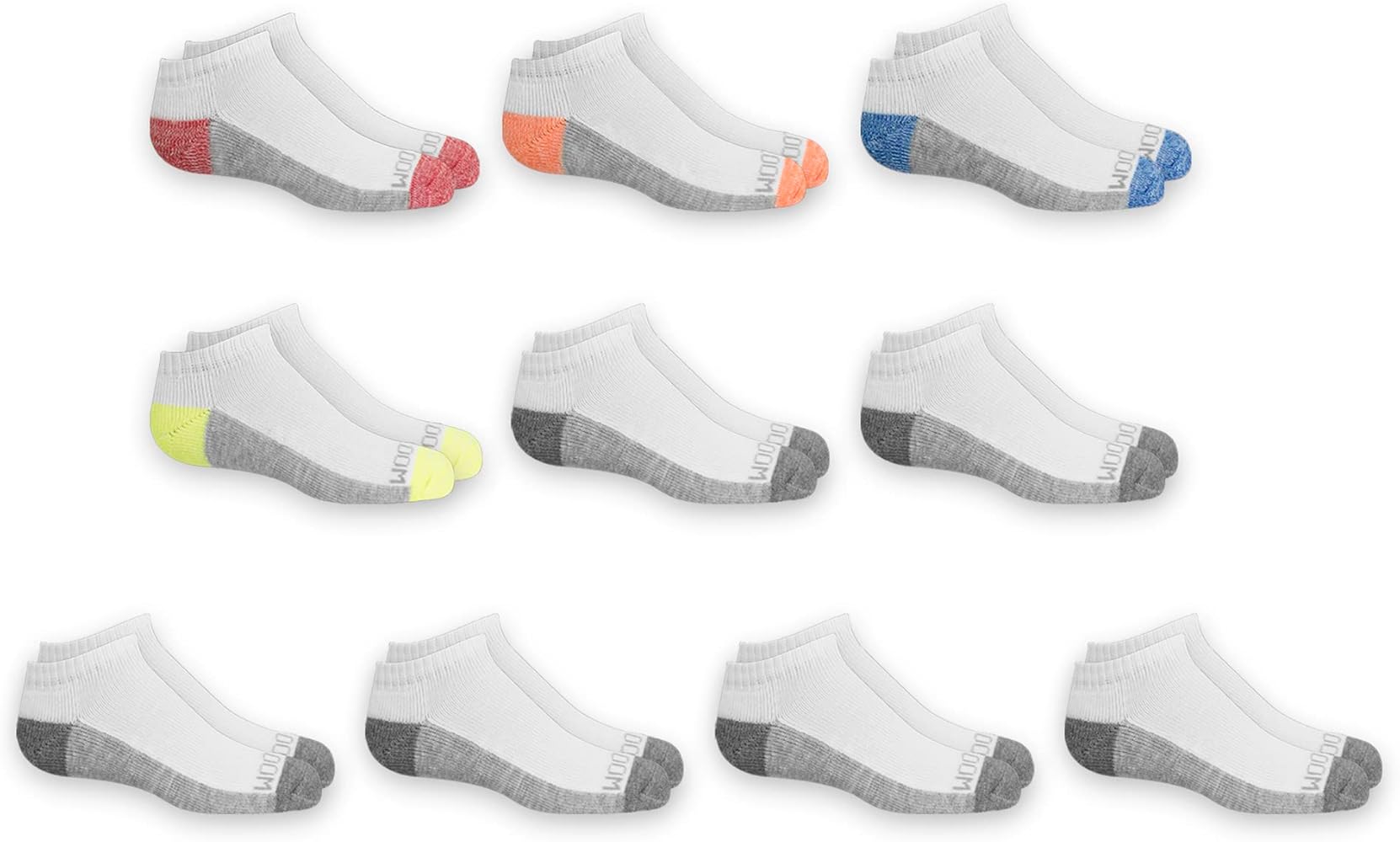 Fruit of the Loom Boys' Ultimate Comfort No Show Socks (10 Pack)