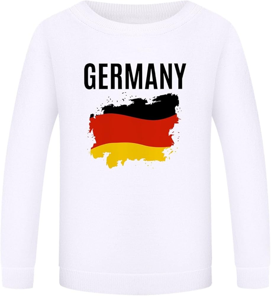 German English Printing Boys and Girls with Long Sleeves and Hoodies Big Boys Shirts