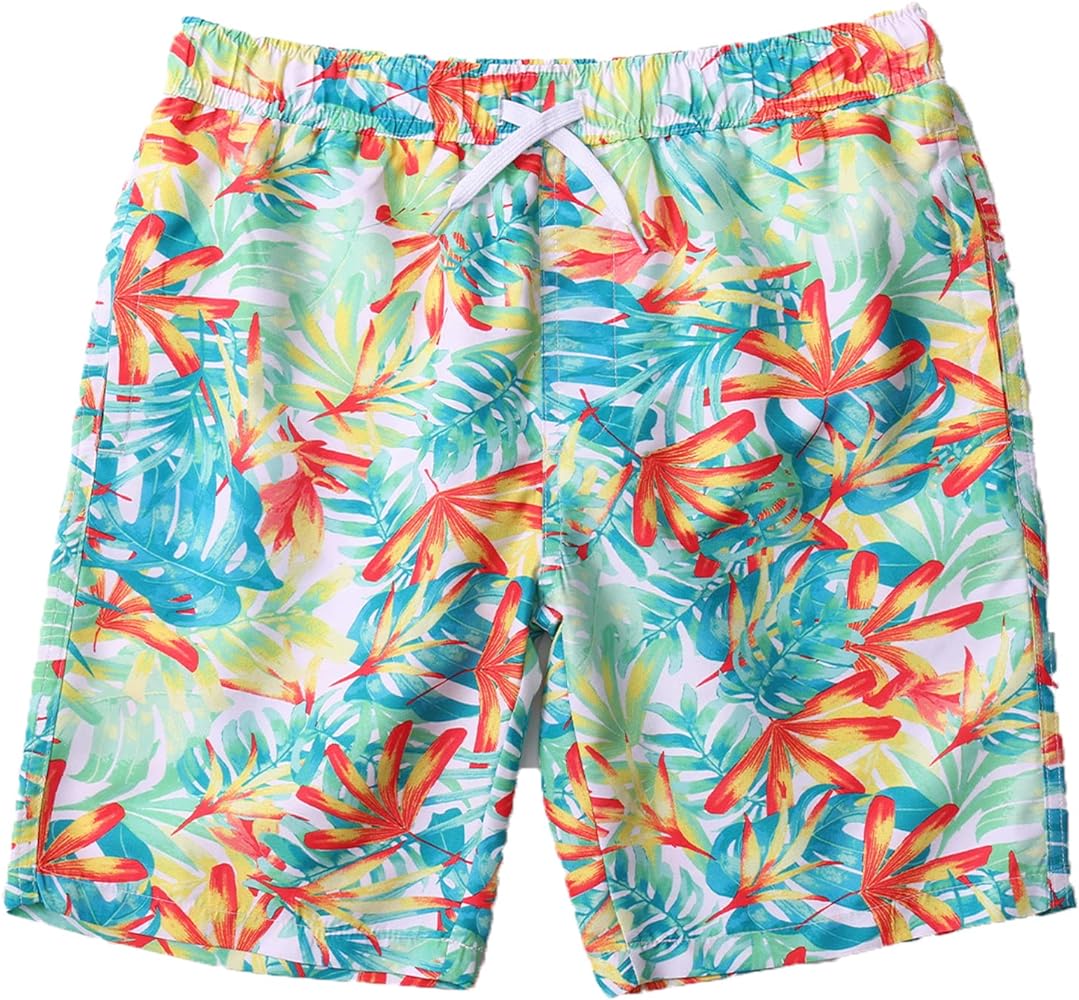 Valpeak Boys Swim Trunks Quick Dry Swim Shorts Kids Bathing Suit Beach Board Shorts