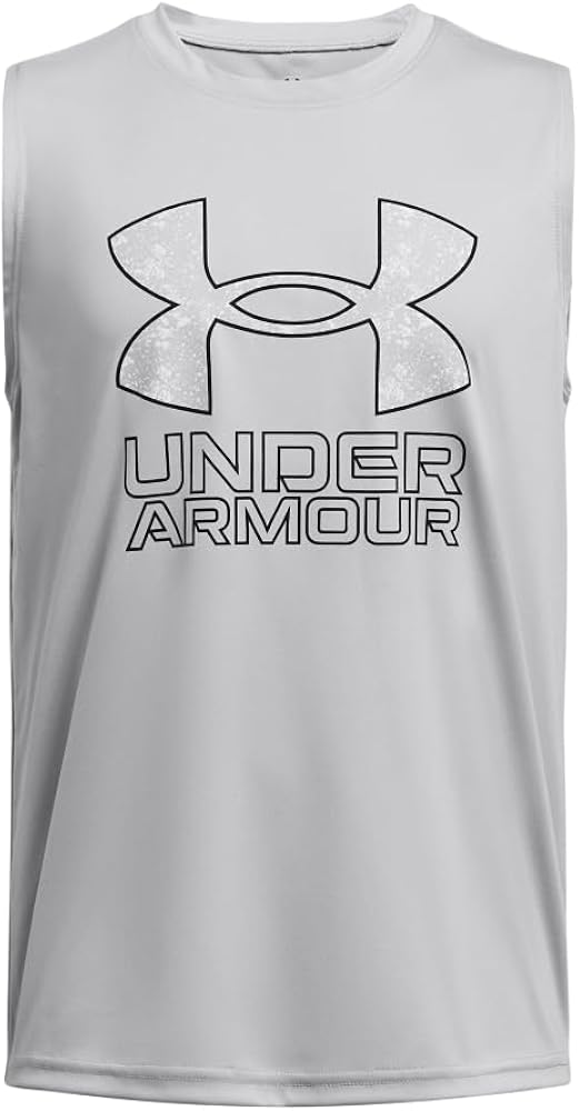 Under Armour Boys' Tech Hybrid Print Tank Top