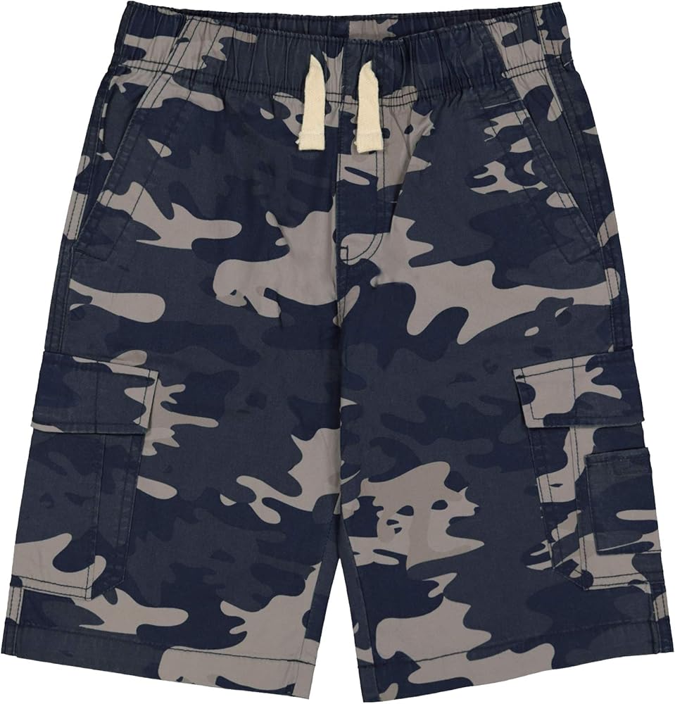 Lucky Brand Boys Pull-on Cargo Shorts Drawstring Closure