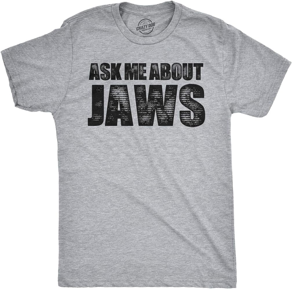 Toddler Ask Me About Jaws Tshirt Funny Shark Movie Flip Up Tee for Kids