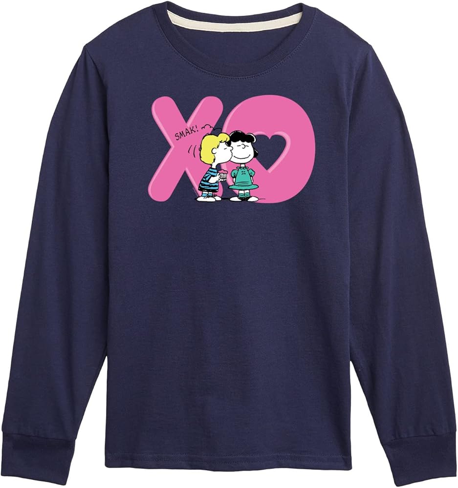 HYBRID APPAREL - Peanuts - Xo Schroeder Lucy - Toddler and Youth Long Sleeve Graphic T-Shirt