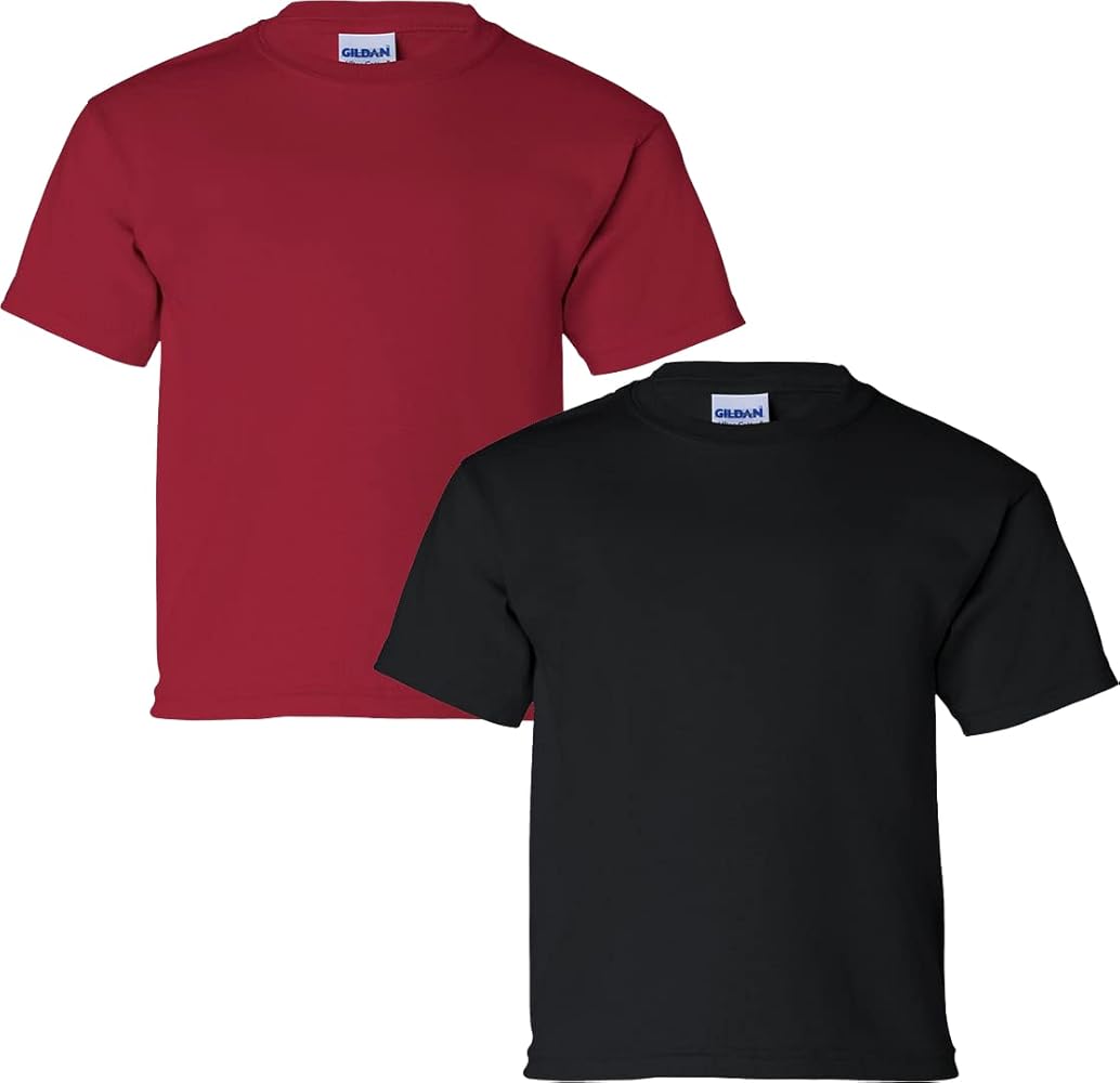 Gildan Youth Ultra Cotton T-Shirt, Style G2000B, 2-Pack