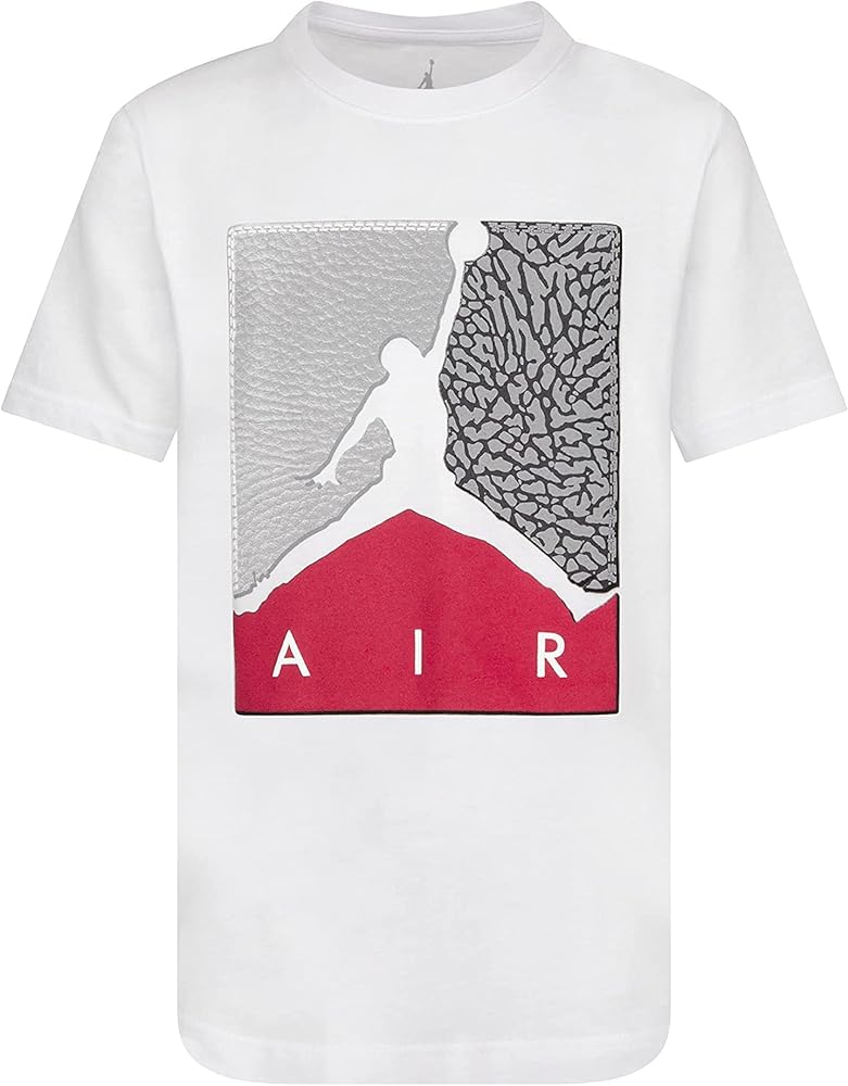 Jordan Boy's AJ3 Block Tee (Toddler/Little Kids) White 4 (Little Kid)