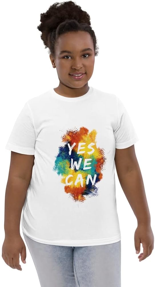 Youth Jersey t-Shirt with yes we can Graphic