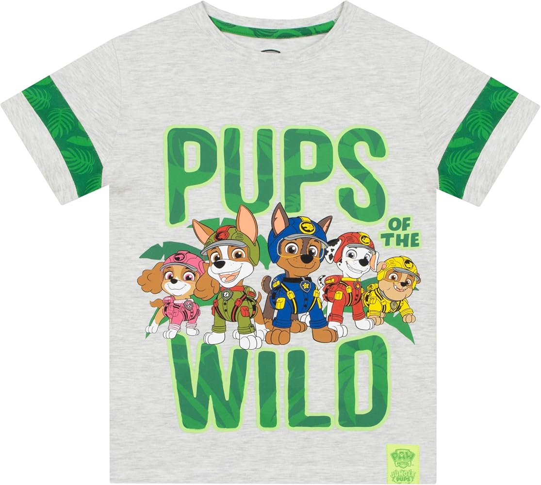 Paw Patrol Jungle Pups Tshirt | Boys Summer Clothes | Jungle Pups Kids Tshirts Boys