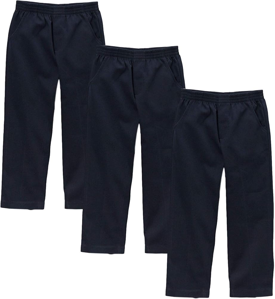 Boy's Uniform All Elastic Waist Pull-on Pants BU03