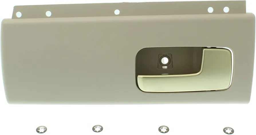 Garage-Pro Interior Door Handle Compatible with 2003-2011 Lincoln Town Car Rear, Passenger Side Beige Bezel with Chrome/Gold Lever