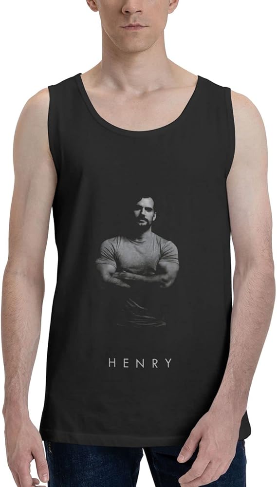 Henry Cavill Tank Top Man's Summer Sleeveless Tee Cool Workout Swim Beach Shirts for Bodybuilding Gym Fitness Training