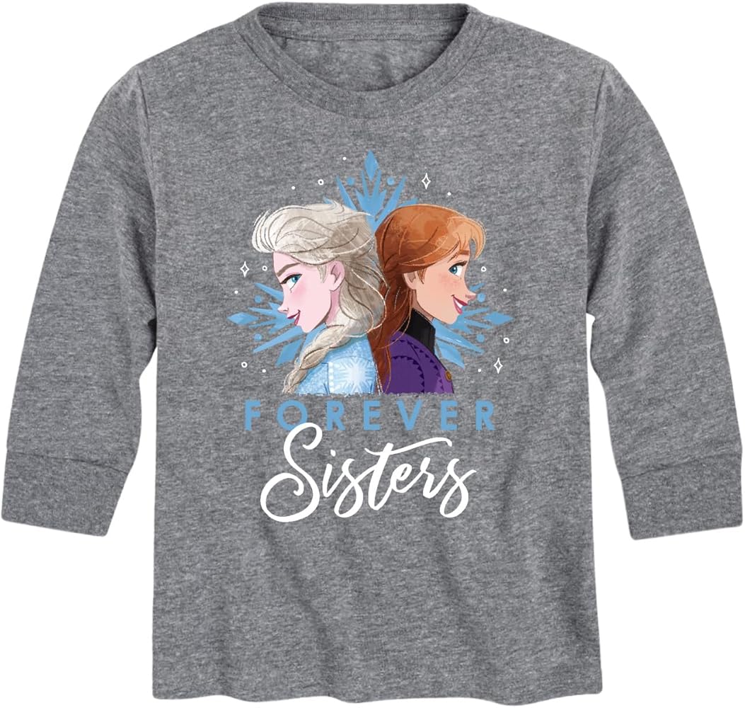 Disney Frozen 2 - Forever Sisters - Toddler and Youth Long Sleeve Graphic T-Shirt