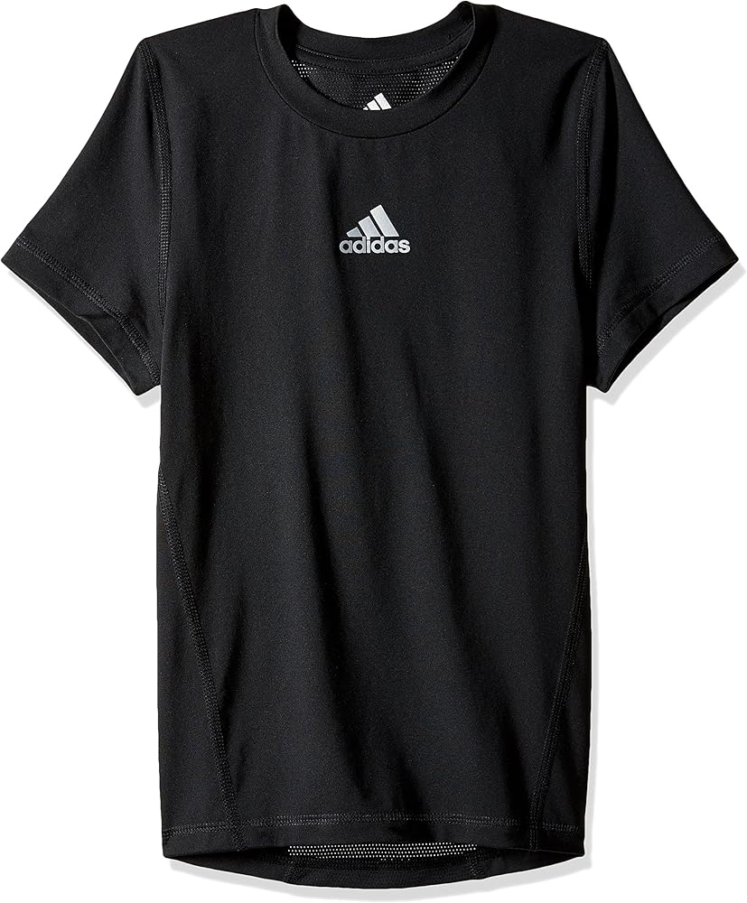 adidas Boys' Big Baselayer Top, Black Adi, X-Large