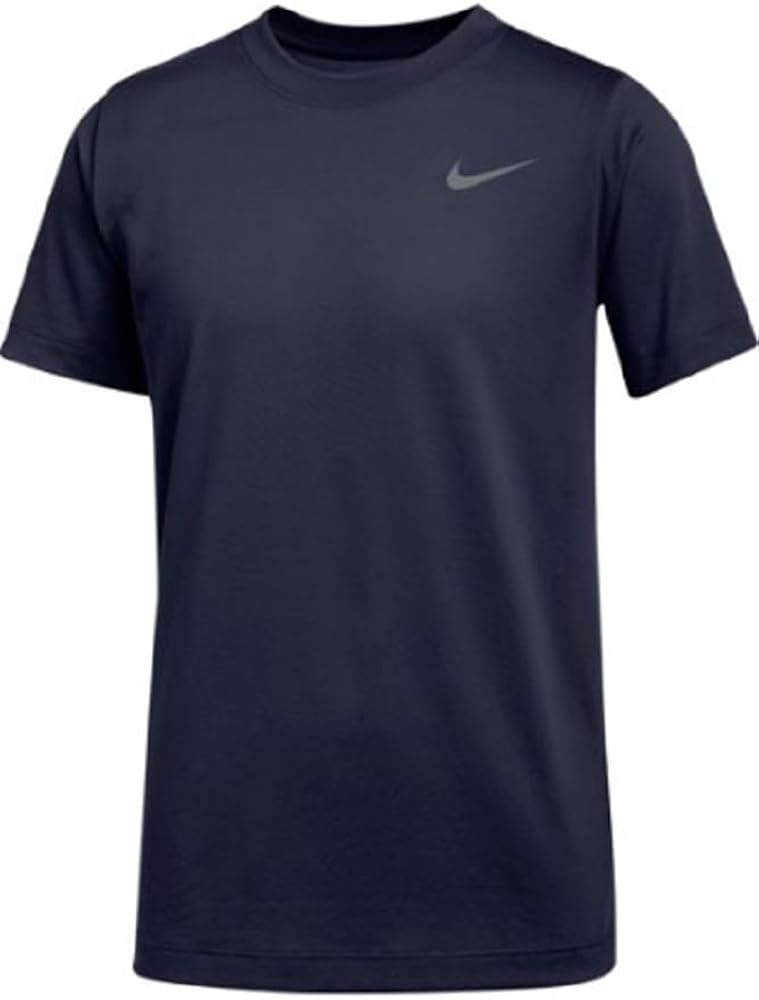 Nike Kids Short Sleeve Legend Tee Shirt (as1, Alpha, l, Regular, Navy)